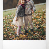 Liebe, Joy & Peace Typografie Pastel Floral 3-Foto Dreifach Gefaltete Urlaubskarte (Innenseite Mitte)