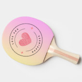 Liebe & Joy Ping Pong Set Tischtennis Schläger (Seitenansicht)