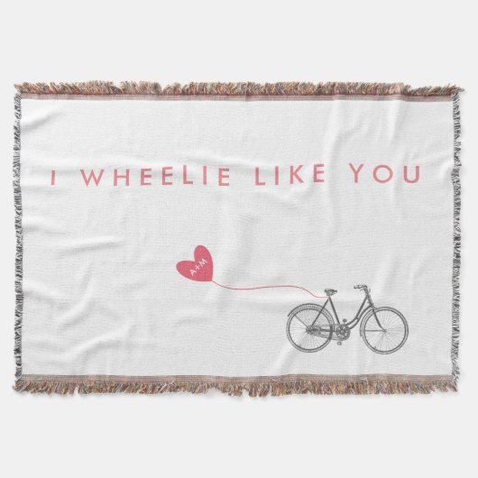 Liebe Jubiläumsgeschenk Idee werfen Decke (Vorderseite)