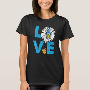 Liebe jüdische Gnome Daisy Frohe Chanukka Pyjama C T-Shirt