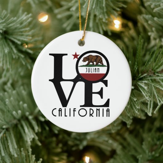 LIEBE Julian California Keramik Ornament (Baum)