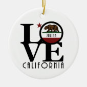 LIEBE Julian California Keramik Ornament (Vorne)