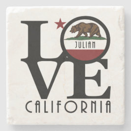 LIEBE Julian California Steinuntersetzer