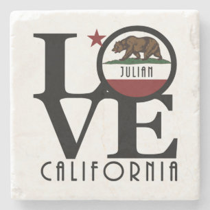 LIEBE Julian California Steinuntersetzer