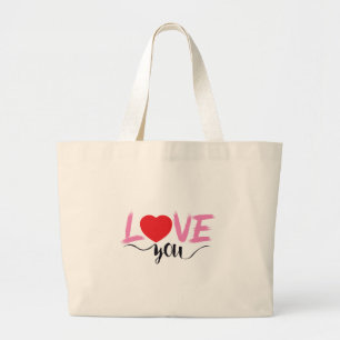 Liebe Jumbo Stoffbeutel