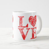 Liebe Jumbo-Tasse (Vorderseite Rechts)