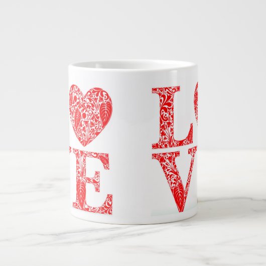 Liebe Jumbo-Tasse (Vorderseite)