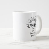 Liebe - Jumbo-Tasse (Vorderseite Rechts)