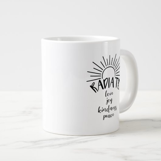 Liebe - Jumbo-Tasse (Vorderseite Rechts)