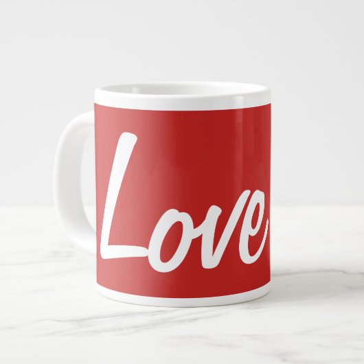 Liebe Jumbo-Tasse (Vorderseite Links)