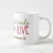 Liebe - Jumbo-Tasse (Rechts)