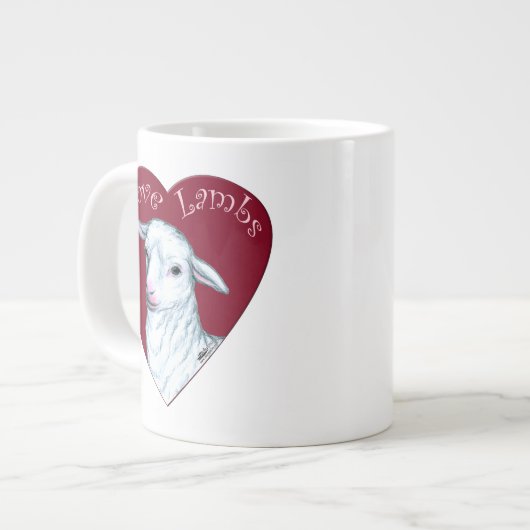 Liebe Jumbo-Tasse (Vorderseite Links)