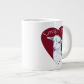 Liebe Jumbo-Tasse (Vorderseite Rechts)
