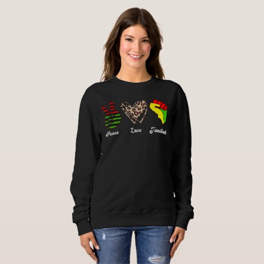 Liebe Juneteenth Sweatshirt (Vorne ganz)