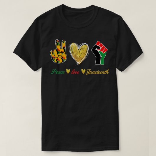 Liebe Juneteenth T-Shirt (Design vorne)