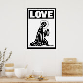LIEBE JUNGFRAU MARY BABY JESUS NATIVITY CATHOLIC POSTER (Küche)