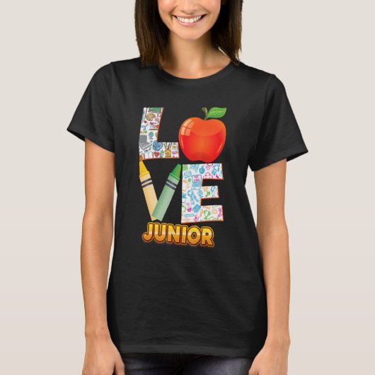 Liebe Junior Kind Lehrer zurück zur Schule I T-Shirt (Vorderseite)