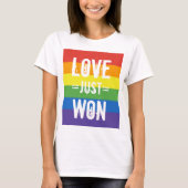 Liebe just Won - Ehe feiern T-Shirt (Vorderseite)