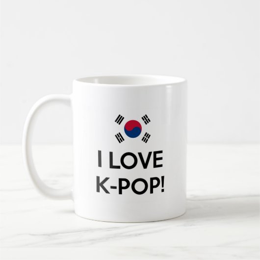 Liebe K-Pop! Kaffeetasse (Links)