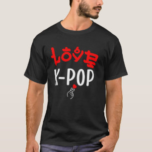 Liebe K-Pop Koreanischer Süßer Designstil Korea K- T-Shirt