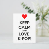 Liebe K-Pop! Postkarte (Stehend Vorderseite)