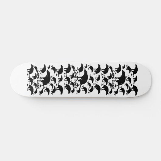 Liebe kackend Hunde Skateboard (Horizontal)