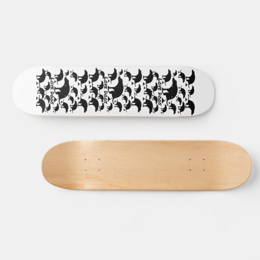 Liebe kackend Hunde Skateboard (Horizontal)