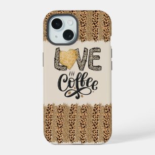 Liebe Kaffe lustige süße trendige Zitate für sie iPhone 15 Hülle