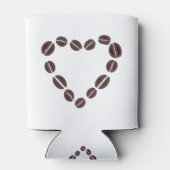 Liebe Kaffee Bean Herz Dosenkühler (Rückseite)