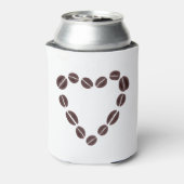 Liebe Kaffee Bean Herz Dosenkühler (Kanne Rückseite)