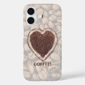 Liebe Kaffee Herz Kaffeebohnen iPhone 16 Case-Mate iPhone Hülle (Rückseite)