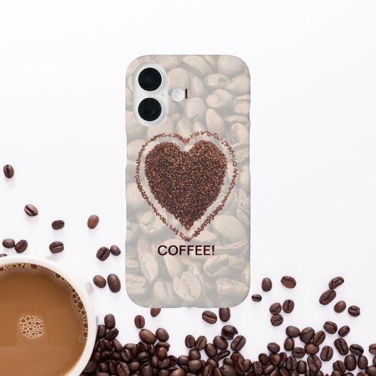 Liebe Kaffee Herz Kaffeebohnen iPhone 16 Case-Mate iPhone Hülle