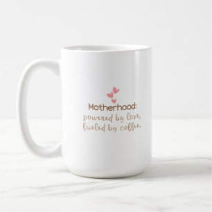 Liebe & Kaffee Mama Lebensversicherung Typografie Kaffeetasse