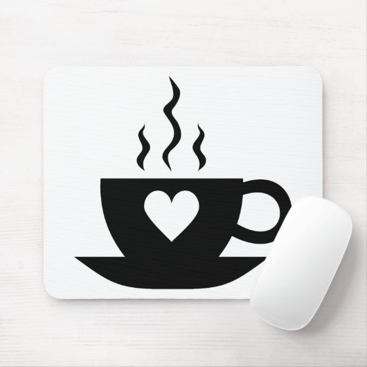 Liebe-Kaffee Mousepad (Mit Mouse)