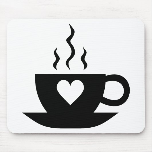 Liebe-Kaffee Mousepad (Vorne)
