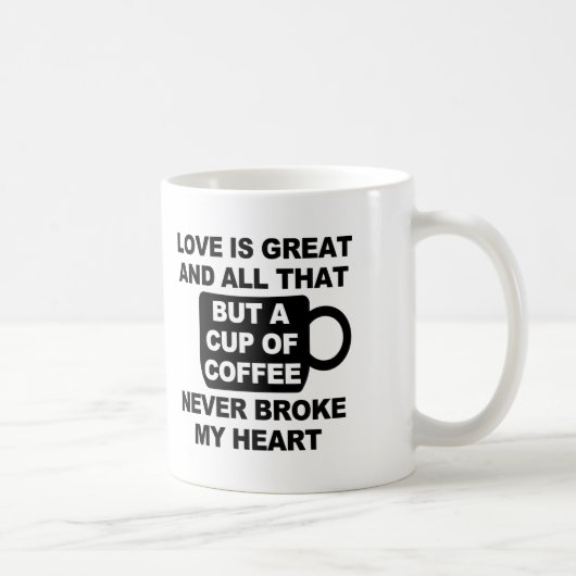 Liebe Kaffee Pause Mein Herz Kaffeetasse (Rechts)