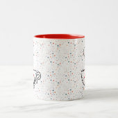 Liebe Kaffee Personalisiert Zwei-Tonen-Kaffee-Tass Zweifarbige Tasse (Mittel)