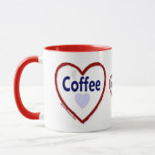 Liebe Kaffee - Ringer Tasse (Links)