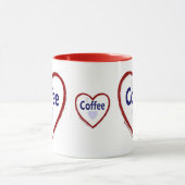 Liebe Kaffee - Ringer Tasse (Zentrum)
