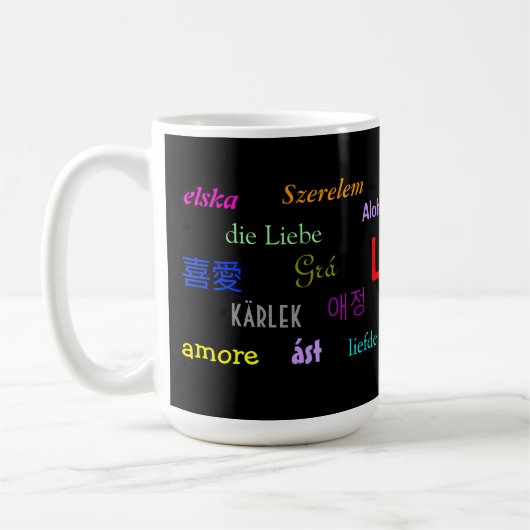 LIEBE Kaffee Tasse (Links)
