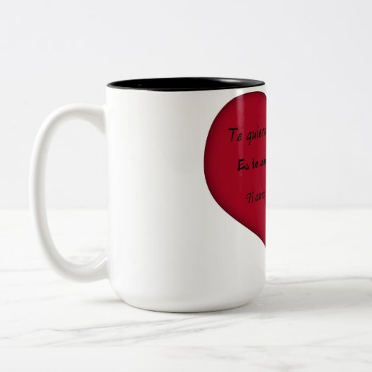 Liebe Kaffee Tasse (Links)