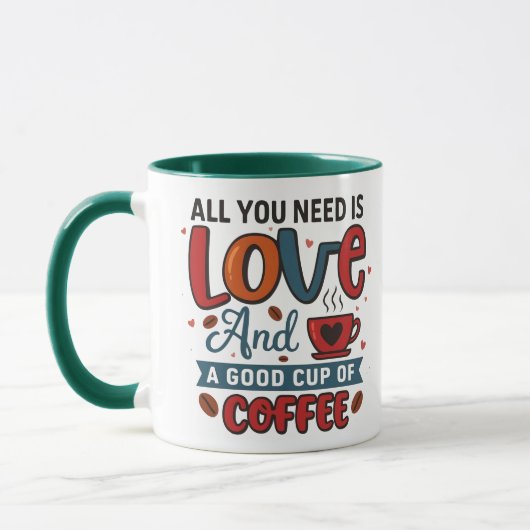 Liebe & Kaffee Tasse (Links)