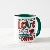 Liebe & Kaffee Tasse (VorderseiteRechts)