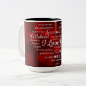 Liebe Kaffee Tasse (Vorderseite Links)
