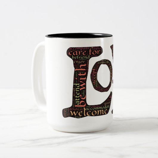 Liebe Kaffee Tasse (Vorderseite Links)