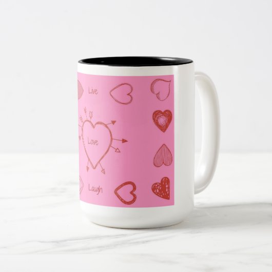 Liebe Kaffee Tasse (VorderseiteRechts)