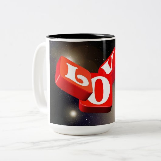 Liebe Kaffee Tasse (Vorderseite Links)