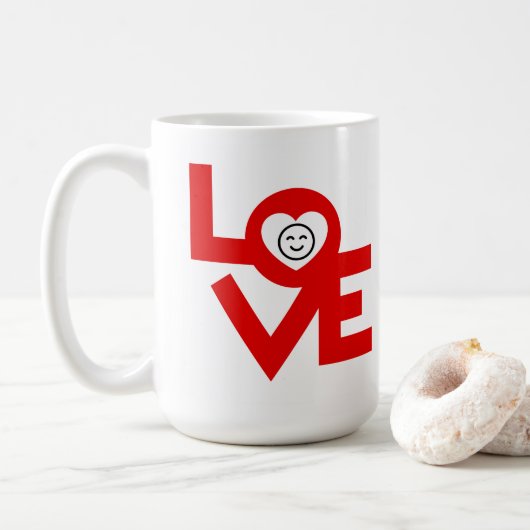 Liebe Kaffee Tasse 15oz (Mit Donut)