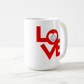 Liebe Kaffee Tasse 15oz (VorderseiteRechts)