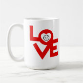 Liebe Kaffee Tasse 15oz (Links)